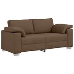 vidaXL Canapé avec coussin Marron 180 x 77 x 82 cm tissu