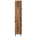 vidaXL Haut Armoire Bois Ancien 34 5 x 34 x 180 cm Bois d'ingénierie