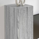 vidaXL Meuble TV mural Gris Sonoma 30 x 31 x 100 cm Bois d'ingénierie