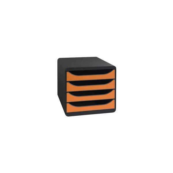 Module De Classement Big Box 4 Tiroirs Iderama - Orange - Exacompta