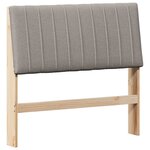 vidaXL Tête de lit capitonnée Taupe 100 cm Pin massif