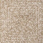 vidaXL Tapis de surface Rectangulaire Naturel et Blanc 80 x 250 cm