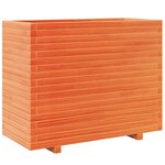 vidaXL Jardinière cire marron 90x40x72 5 cm bois de pin massif