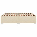 vidaXL Cadre de lit sans matelas crème 140x200 cm tissu