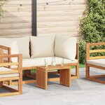 vidaXL Table d'appoint de jardin 50x32.5x35 cm Bois de teck massif