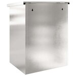 vidaXL Boîte de dépôt de colis Noir 44 x 35 x 59 cm Acier inoxydable