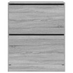 vidaXL Armoire à chaussures sonoma gris 80x34x96 5cm bois d'ingénierie