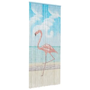 vidaXL Rideau de porte anti-insectes multicolore 90 x 200 cm Bambou