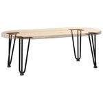vidaXL Pieds en épingle à cheveux pour table basse 4 pièces Noir 30 cm Acier massif