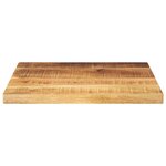 vidaXL Dessus de table 40x40x2 5 cm carré bois massif de manguier brut