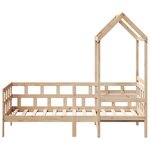 vidaXL Lit de jour avec toit sans matelas 80x200 cm bois massif