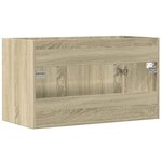 vidaXL Armoire d'évier Chêne sonoma 80x38 5x46 cm Aggloméré