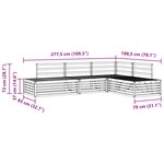 vidaXL Ensembles de canapés 5 Pièce 277 5 x 198 5 x 73 cm