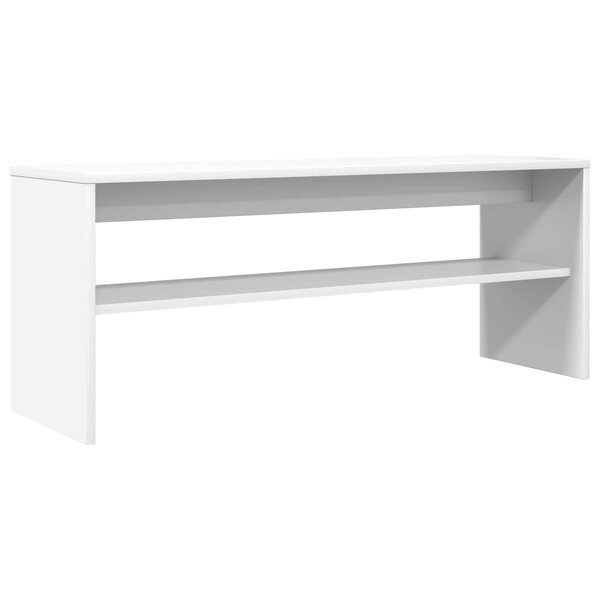 vidaXL Meuble TV Blanc 100 x 30 x 40 cm Bois d'ingénierie
