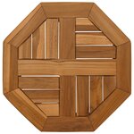 vidaXL Dessus de table 40x40x2 5 cm octogonal bois de teck massif