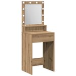 vidaXL Coiffeuse chêne artisanal 50 x 41 x 135 cm Bois d'ingénierie