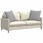 vidaXL Coussins de canapé 2 Pièces Gris 60 x 60 cm tissu