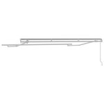 vidaXL Cadre d'auvent Blanc 3 5 x 2 m Métal