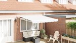 vidaXL Auvent automatique rétractable Blanc 300x250 cm