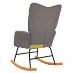 vidaXL Chaise à bascule Patchwork Tissu