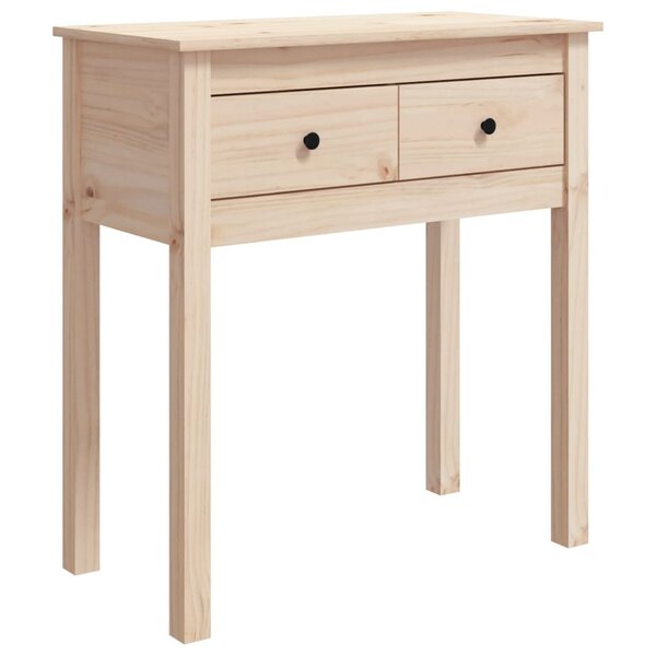 vidaXL Table console 70x35x75 cm Bois massif de pin