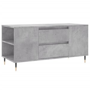 vidaXL Table basse gris béton 102x44 5x50 cm bois d'ingénierie
