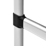 vidaXL Système de garde-robe télescopique avec barres Aluminium