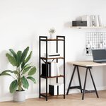 vidaXL Bibliothèque Chêne fumé 40 x 30 x 118 cm Bois d'ingénierie