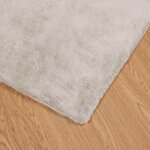 vidaXL Tapis en Fourrure Synthétique de Lapin Olite Beige 200 x 200 cm
