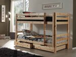 PINO Lits superposés + Lot de 2 tiroirs