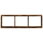 vidaXL Armoire murale 100x16x30 cm chêne fumé bois d'ingénierie