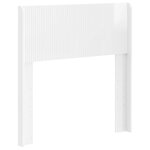 vidaXL Tête de lit Blanc brillant PB