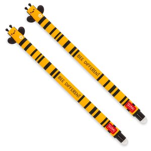 Legami EP0029 EP0029 - Lot de 2 stylos à encre gel effaçable - Erasable Pen - Bee