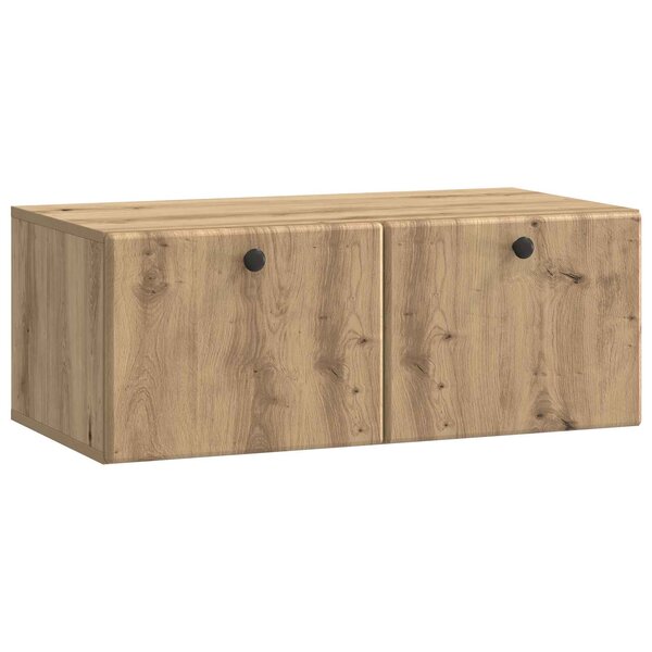 vidaXL Meuble TV mural 78 5 x 41 x 30 cm Chêne artisanal