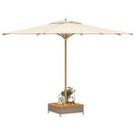 vidaXL Couvercle de base de parasol gris 70x70x25 cm