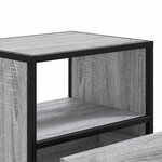 vidaXL Table de chevet murale sonoma gris 40x31x39 5 cm
