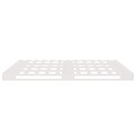 vidaXL Lit de palette blanc 135x190 cm Bois de pin massif Double