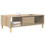 vidaXL Table basse Chêne Sonoma 103 5 x 60 x 35 cm Bois d'ingénierie