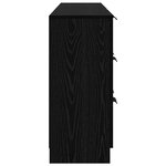 vidaXL Buffet 3 Pièces Chêne noir 181 x 30 x 70 cm Bois d'ingénierie