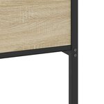 vidaXL Cadre de lit en métal sans matelas chêne sonoma 193x203 cm