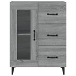 vidaXL Buffet sonoma gris 69 5x34x90 cm bois d'ingénierie