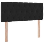 vidaXL Lit de Rangement avec matelas Noir 120 x 200 cm Velours