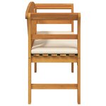 vidaXL Banc rose Naturel 114 x 46 x 82 5 cm Bois d'Acacia Massif