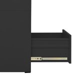 vidaXL Classeur Anthracite 46x62x133 cm Acier