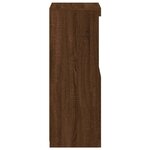 vidaXL Buffet avec lumières LED chêne marron 41x37x100 cm
