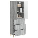 vidaXL Ensemble de Meubles 2 Pièces 66 x 34 5 x 90 cm Bois d'ingénierie