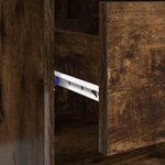 vidaXL Bureau Chêne fumé 90 x 49.5 x 75 cm Bois d'ingénierie