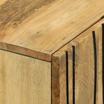 vidaXL Highboard 60x33.5x100 cm en bois massif de mangue
