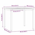 vidaXL Ensemble de salle à manger pour jardin 3 Pièces