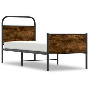 vidaXL Cadre de lit sans matelas 75x190cm chêne sonoma bois ingénierie